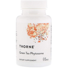 Зеленый чай, Thorne Green Tea Phytosome, 60 капсул (250 мг в капсуле)