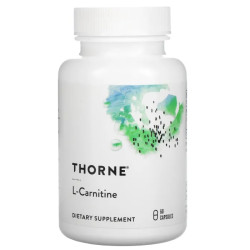 L-карнітин, Thorne L-Carnitine, 60 капсул