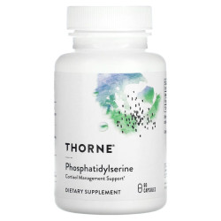 Фосфатидилсерин 100 мг, Thorne Phosphatidylserine, 60 капсул