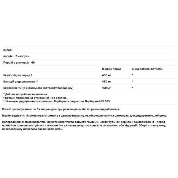 Підтримка флори кишківника, ундецин, Undecyn, Thorne, 120 капсул