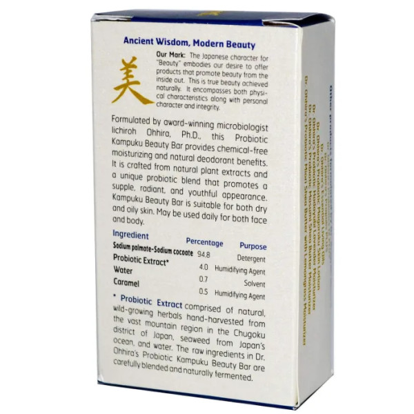 Пробиотическое мыло кампуку, Probiotic, Dr. Ohhira's, 80 г