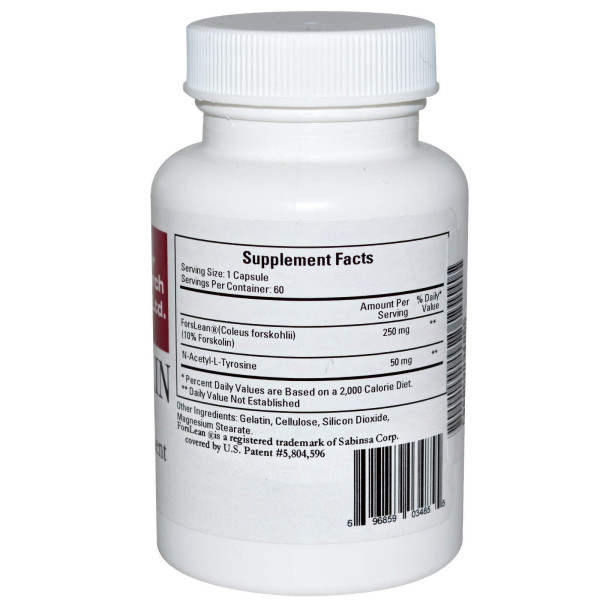 Форсколін, Forskolin, Cardiovascular Research Ltd., 60 капсул