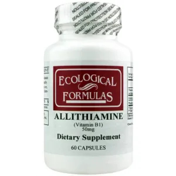 Аллітіамін (вітамін В1), Allithiamine, Ecological Formulas, 50 мг, 60 капсул