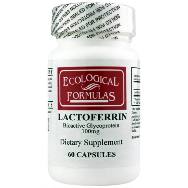 Лактоферин, підтримка імунітету, Lactoferrin, Ecological Formulas, 100 мг, 60 капсул
