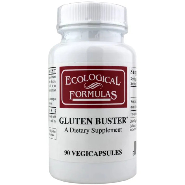 Протеолітичні ферменти, Gluten Buster, Ecological Formulas, 90 рослинних капсул