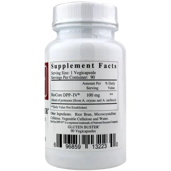 Протеолітичні ферменти, Gluten Buster, Ecological Formulas, 90 рослинних капсул