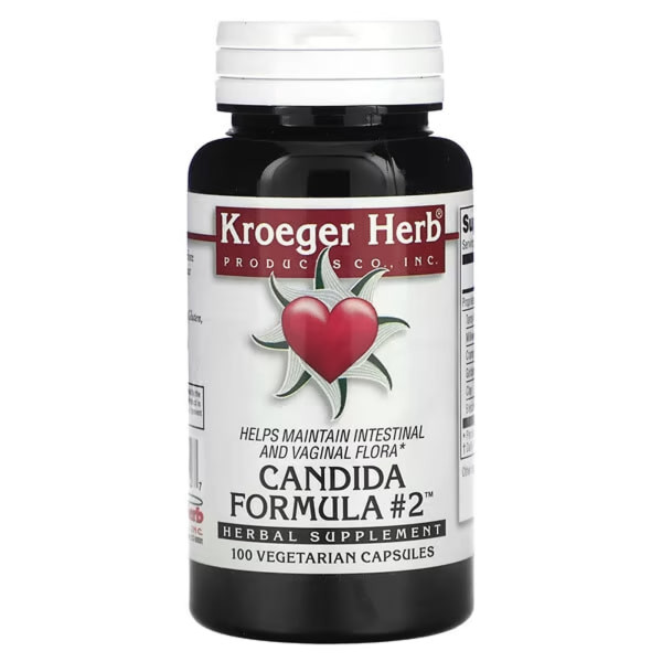 Кандида формула 2, Candida Formula # 2, Kroeger Herb Co, 100 капсул