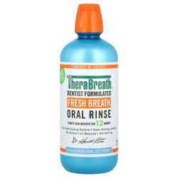 Ополіскувач для ротової порожнини освіжаюче дихання, Fresh Breath Oral Rinse TheraBreath, аромат крижана м'ята, 1 л