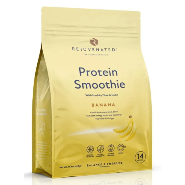 Протеїновий коктейль, Protein Smoothie, Rejuvenated, смак банана, 420 г