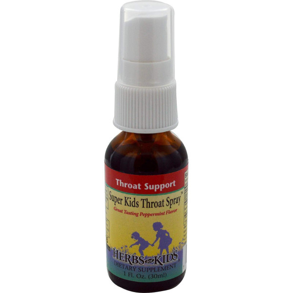 Спрей для горла з м'ятою дитячий, Kids Throat Spray, Herbs for Kids, 30 мл.