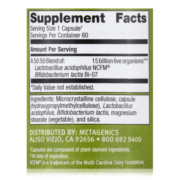 Пробіотик, UltraFlora Spectrum, Metagenics, подвійна упаковка по 60 капсул