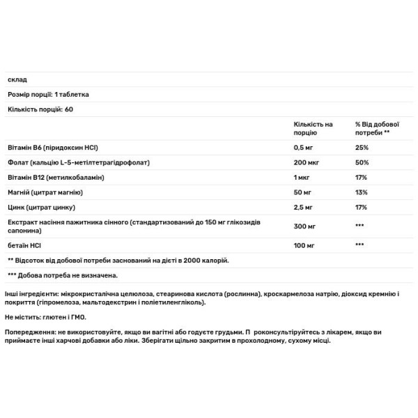 Лібідо для жінок, HerSynergy, Metagenics, 60 таблеток