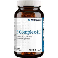 Вітамін E, Metagenics E Complex-1:1, 180 м'яких капсул