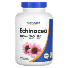 Ехінацея 800 мг, Nutricost Echinacea, 240 капсул, 400 мг на капсулу