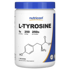 L-тирозин, без добавок, Nutricost L-Tyrosine, 250 г