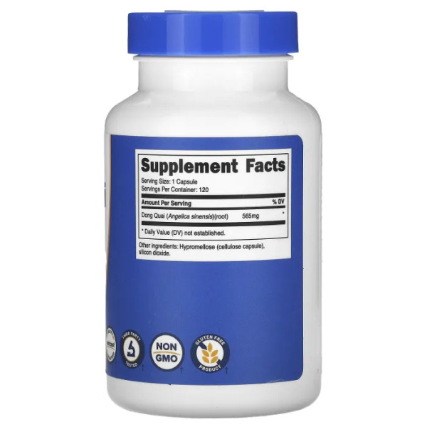 Дудник китайський, Dong Quai, Nutricost, 565 мг, 120 капсул