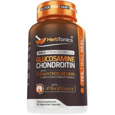 Глюкозамін та хондроїтин, Glucosamine Chondroitin Herbtonics, 90 вегетаріанських капсул