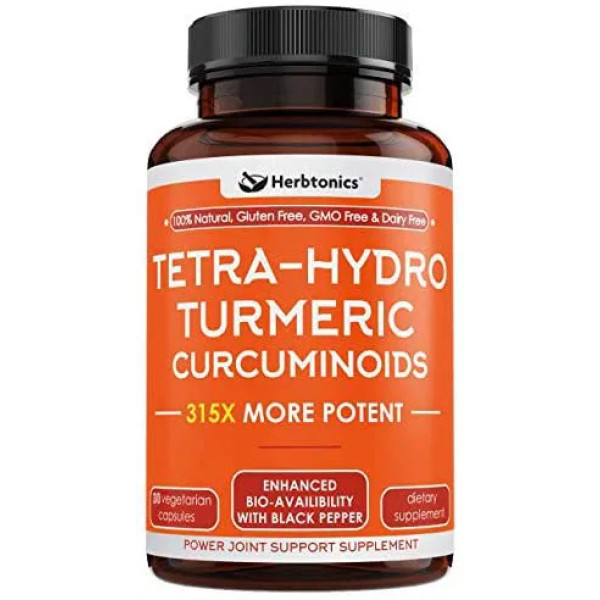 Куркуміноїди, Tetra-Hydro Tumeric Curcuminoids, Herbtonics, 30 вегетаріанських капсул