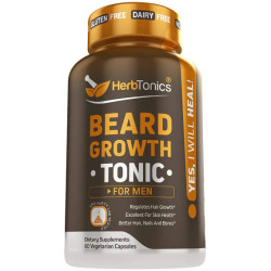 Комплекс для росту бороди, Beard Growth Herbtonics, 60 вегетаріанських капсул, для чоловіків