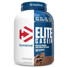 Казеїн міцелярний, Dymatize Nutrition Elite Casein, насичений шоколад, 1,8 кг