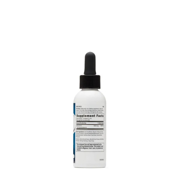 Вітамін В-12 (ціанокобаламін), Vitamin B-12, GNC 1000 мкг, рідина, смак вишні, 60 мл
