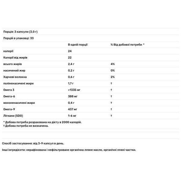 Льняна олія, Lignan Flax Oil, Barlean's, лігнан, 100 м'яких капсул