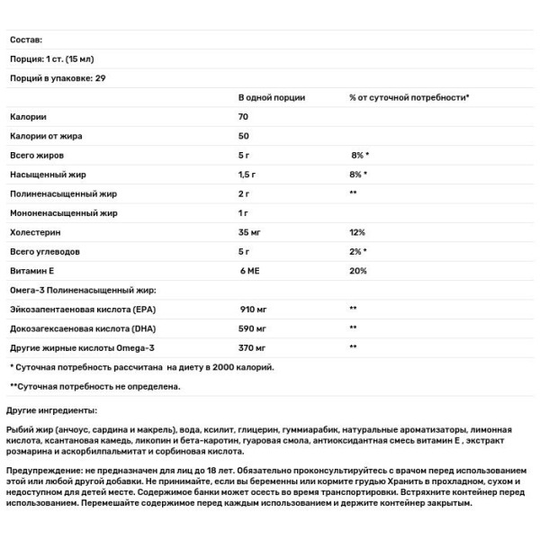 Рыбий жир, Seriously Delicious, Omega-3 From Fish Oil, Barlean's, 1500 мг, ананасовый смузи, 454 г