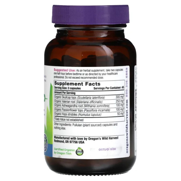 Формула сну, Sleep Better, Oregon's Wild Harvest, 90 кап.