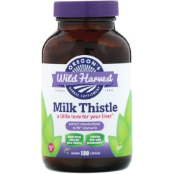 Расторопша без ГМО, Oregon's Wild Harvest Milk Thistle, 180 капсул