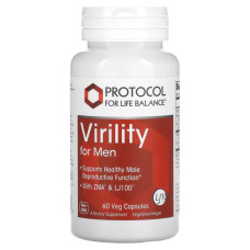 Чоловіче репродуктивне здоров'я, Protocol for Life Balance Virility For Men, 60 веганських капсул