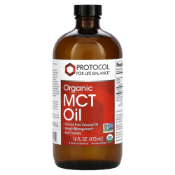 Олія MCT органічна, Protocol for Life Balance Organic MCT Oil, 473 мл