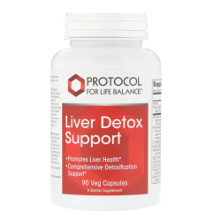 Детокс печени, Protocol for Life Balance Liver Detox Support, 90 вегетарианских капсул