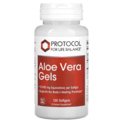 Алое вера гелеві капсули, Protocol for Life Balance Aloe Vera Gels, 100 гелевих капсул