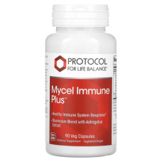 Витамины для иммунитета, Protocol for Life Balance Mycel Immune Plus, 90 веганских капсул