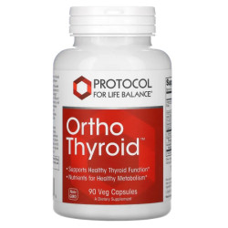 Поддержка щитовидной железы, Protocol for Life Balance Ortho Thyroid, 90 капсул