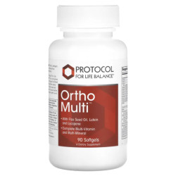 Мультивітаміни та мультимінерали, Protocol for Life Balance Ortho Multi, 90 гелевих капсул