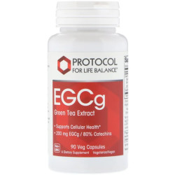 Екстракт зеленого чаю 200 мг, Protocol for Life Balance EGCg Green Tea, 90 вегетаріанських капсул
