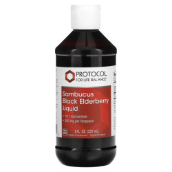 Бузина жидкий концентрат 500 мг, Protocol for Life Balance Sambucus Black Elderberry Liquid, 237 мл