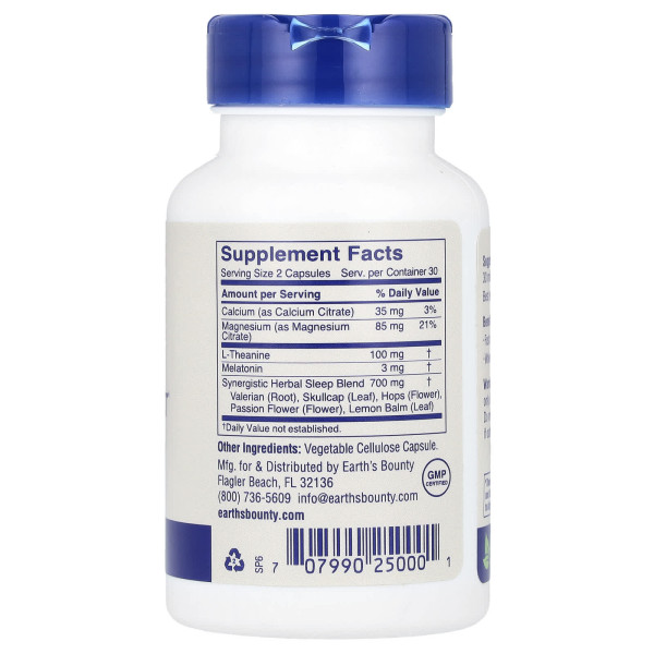 Спокійний сон, Sleep Perfect, Earth's Bounty, 60 капсул