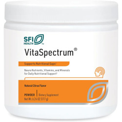 Мультивитамины и минералы для детей, без железа и меди, VitaSpectrum, Klaire Labs, цитрусовый вкус, 171 г.