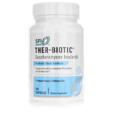 Сахаромицеты Буларди 3 млрд КОЕ, Klaire Labs Saccharomyces Boulardii, поддержка здоровой кишечной микрофлоры и функции ЖКТ, 120 капсул