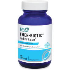 Мультиферментна суміш для детоксикації шлунково-кишкового тракту без молочних продуктів, Klaire Labs Interfase Multi-Enzyme Blend, 120 вегетаріанських капсул