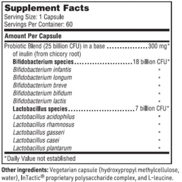 Пробиотики, Ther-Biotic Senior Formula, Klaire Labs, 60 капсул