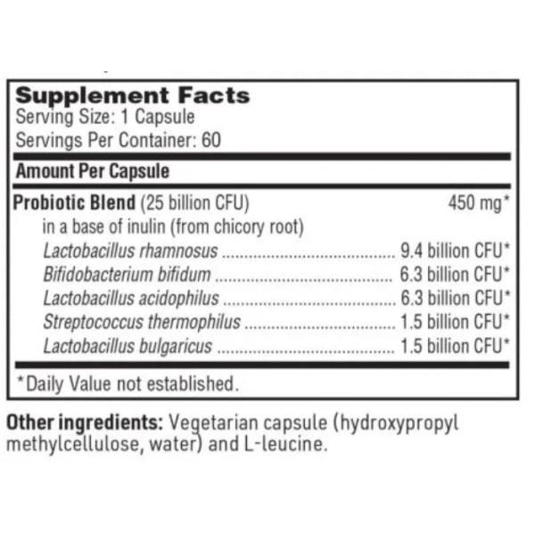 Пробиотики, Pro-5, Klaire Labs, 60 капсул