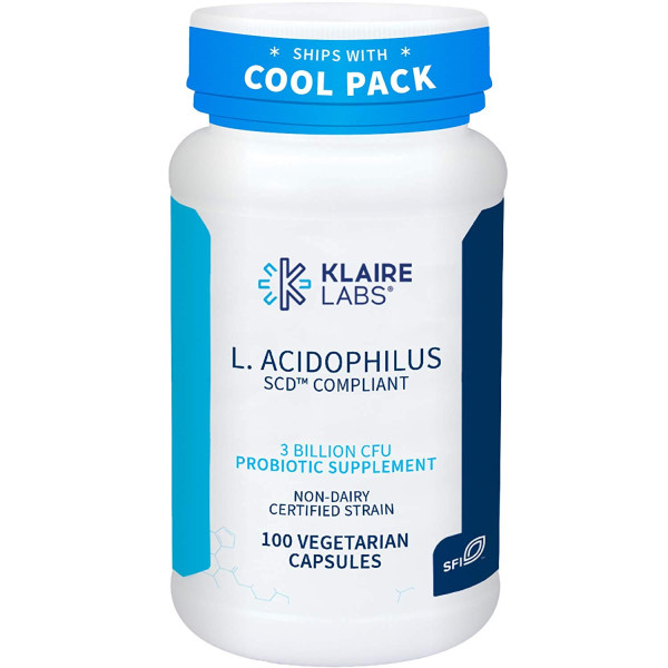 Пробіотик, L-Acidophilus SCD Compliant, Klaire Labs, 100 капсул