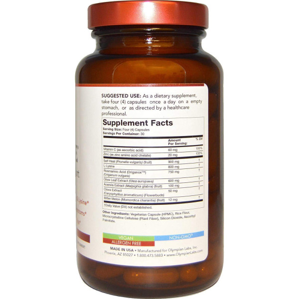 Імунна підтримка при герпесі, Herp-Eeze, Olympian Labs Inc, 120 капсул