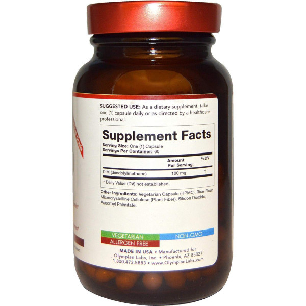 Суперфуд DIM-100, Olympian Labs Inc, 60 капcул