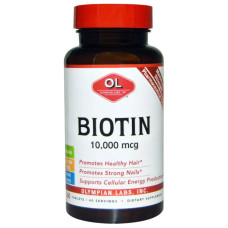 Біотин 10000 мкг, Biotin Olympian Labs Inc., 60 таблеток