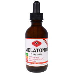 Мелатонин 1 мг без спирта, вкус виноград, Melatonin Olympian Labs Inc., 60 мл