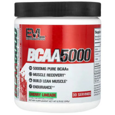BCAA5000, EVLution Nutrition BCAA5000, порошок смак вишневий лаймейд 249 г